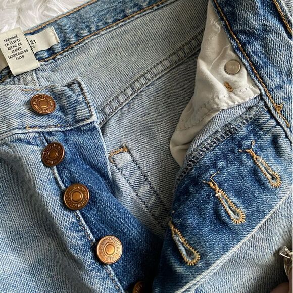 Forever 21 Button Fly Jeans Womens Size 27 - Picture 3 of 7